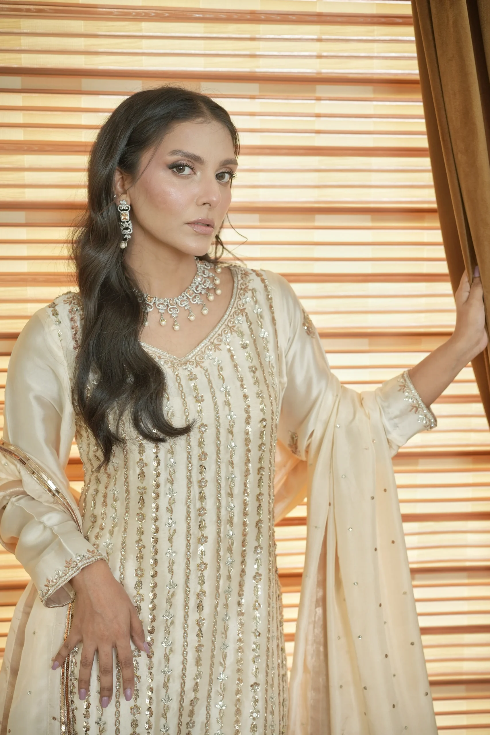 Vaneeza Light-Rose Gold Dress