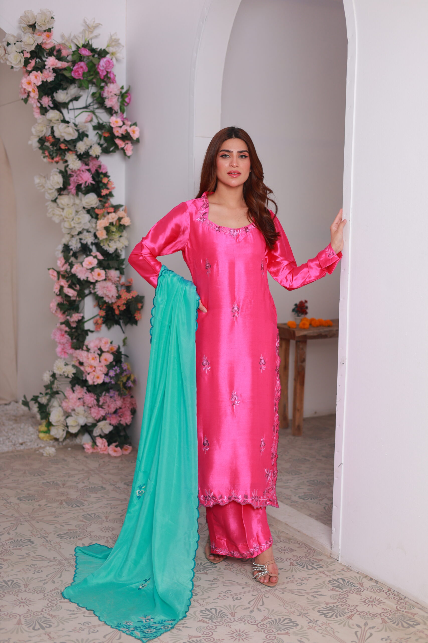 Alaya Hot Pink Dress